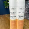 Two bottles of Re/Start Recovery Restorative Micellar Shampoo (250 ml each) sit side by side on a wooden surface, ideal for anyone seeking restorative hair care.